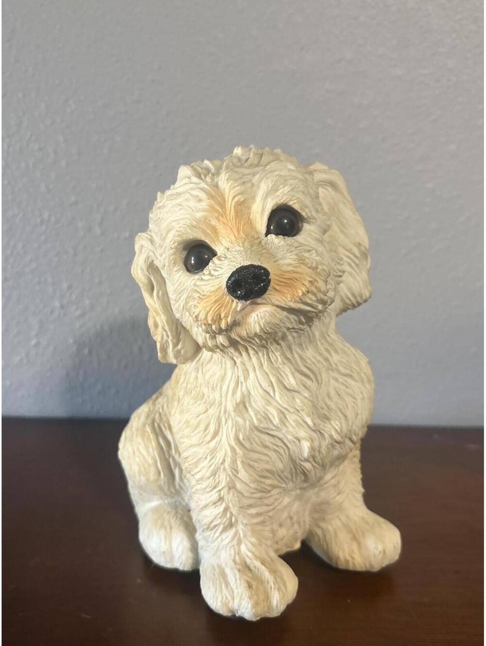 Where Has My Little Dog Gone Musical White Puppy Figurine **** SALE****
